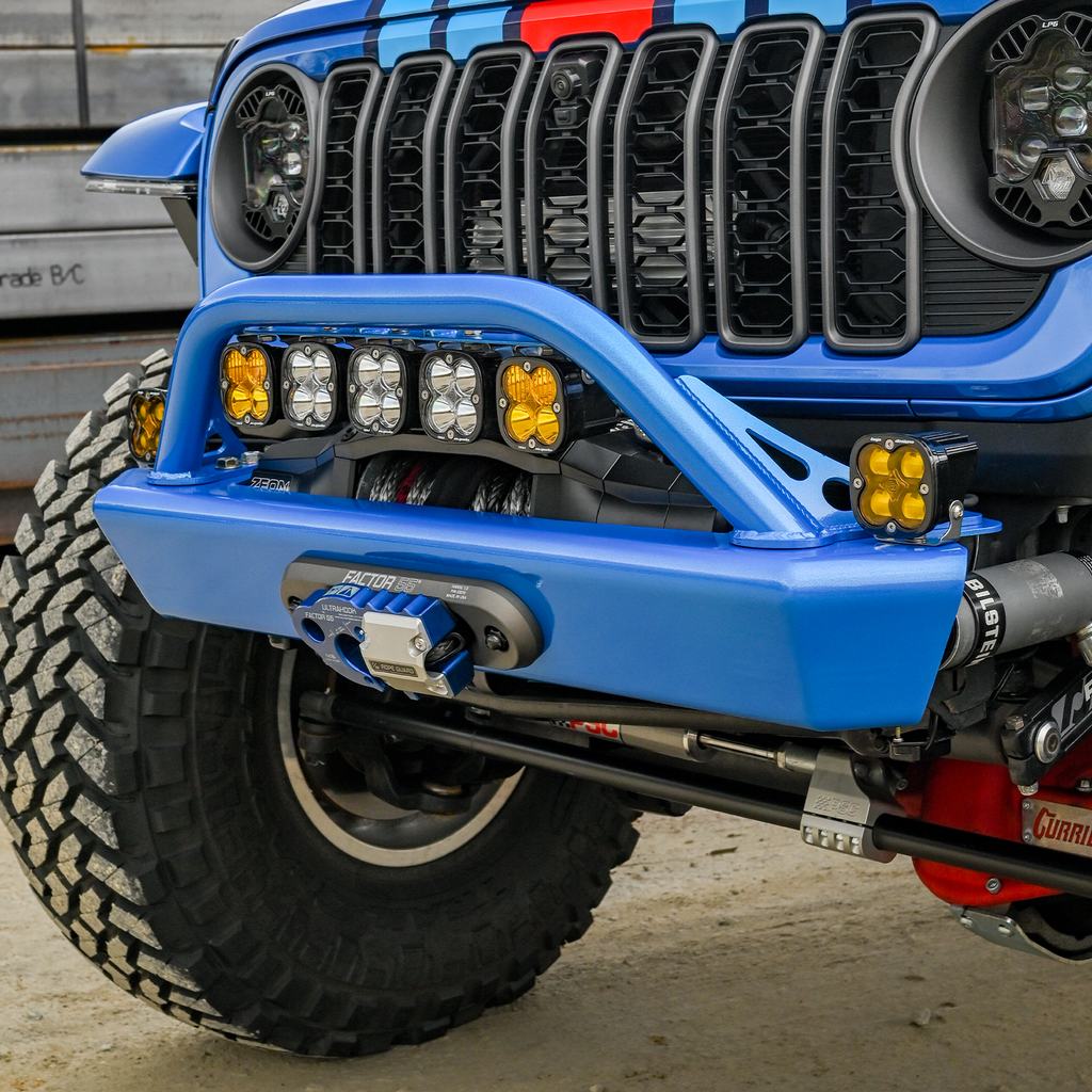2018-2026 JEEP JL/JLU/JT FRONT BUMPER WITH HOOP (LEGACY 6061 ALUMINUM) SAVVY OFFROAD