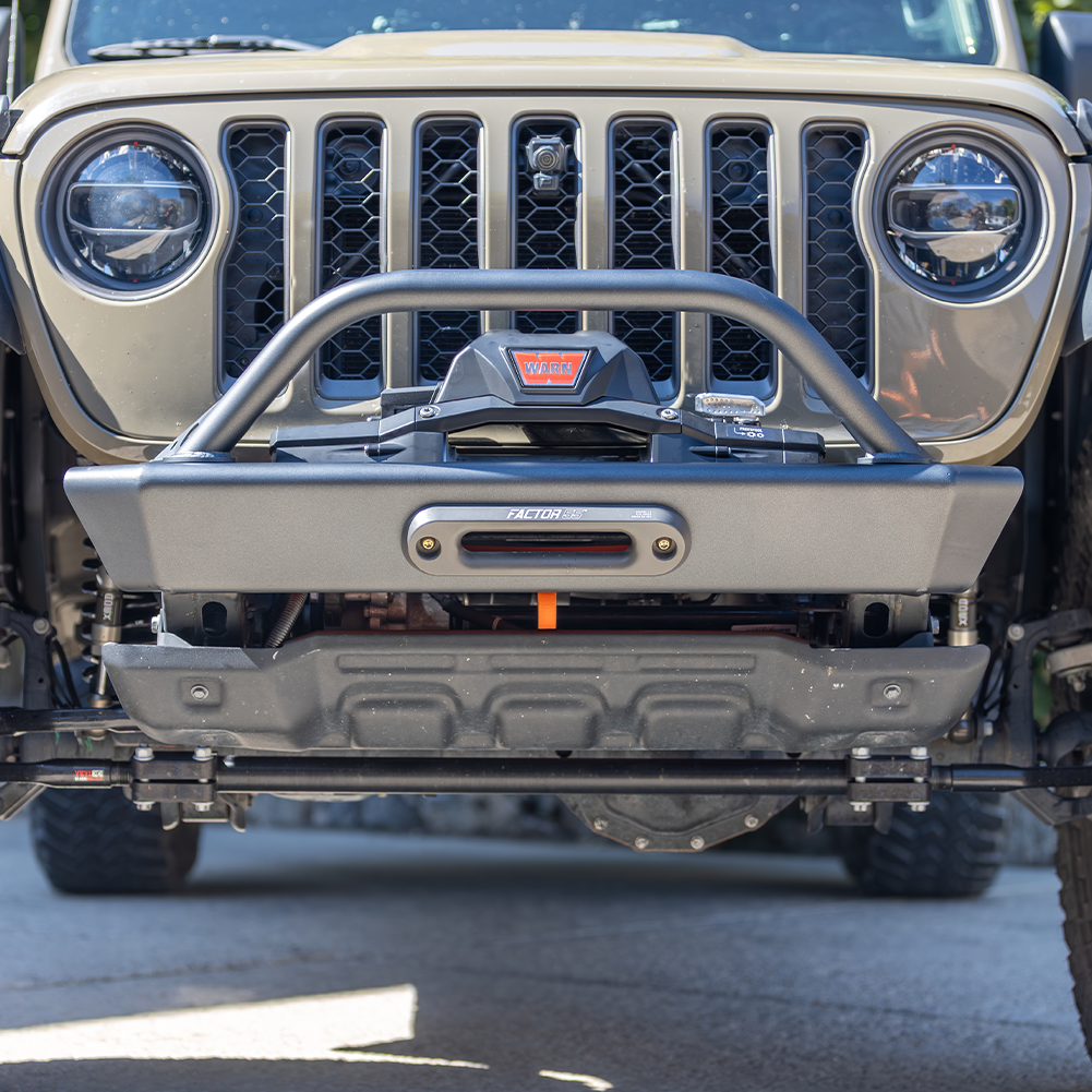 2018-2026 JEEP JL/JLU/JT FRONT BUMPER WITH HOOP (LEGACY 6061 ALUMINUM) SAVVY OFFROAD