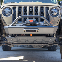 Load image into Gallery viewer, 2018-2026 JEEP JL/JLU/JT FRONT BUMPER WITH HOOP (LEGACY 6061 ALUMINUM) SAVVY OFFROAD