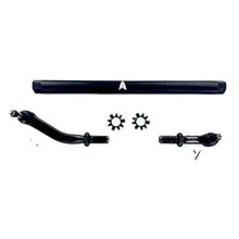 Load image into Gallery viewer, Apex Chassis Heavy Duty 2.5 Ton No Flip Drag Link Assembly in Black Anodized Aluminum Fits: 19-22 Jeep Gladiator JT 18-22 Jeep Wrangler JL/JLU. Note: This NO-FLIP kit fits Dana 44 &amp; Dana 30 axles with a lift of 4.5 inches or less