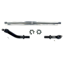 Load image into Gallery viewer, Apex Chassis Heavy Duty JK 2.5 Ton Heavy Duty No Flip Drag Link Assembly in Polished Aluminum Fits: 07-18 Jeep Wrangler JK JKU Rubicon Sahara Sport. Note this NO-FLIP kit fits vehicles with a lift of 3.5 inches or less