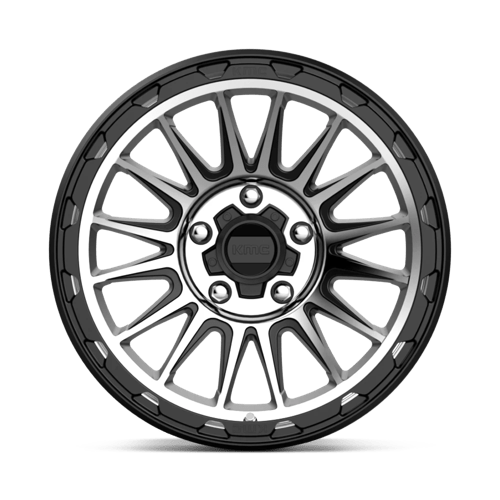 KM542 17X9 5X5.0 S-BLK MACH -12MM