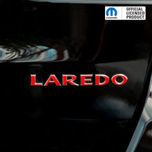 Load image into Gallery viewer, LAREDO Emblem Overlay Decal – Solid Colors | Fits Jeep Grand Cherokee WK2 Laredo (2005–2022)