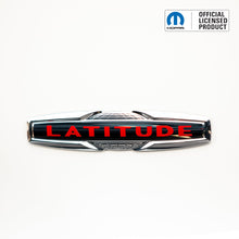 Load image into Gallery viewer, LATITUDE Tailgate Emblem Overlay Decal | Fits 2014–2021 Jeep Cherokee &amp; 2015–2022 Jeep Renegade (Excludes Latitude Plus)