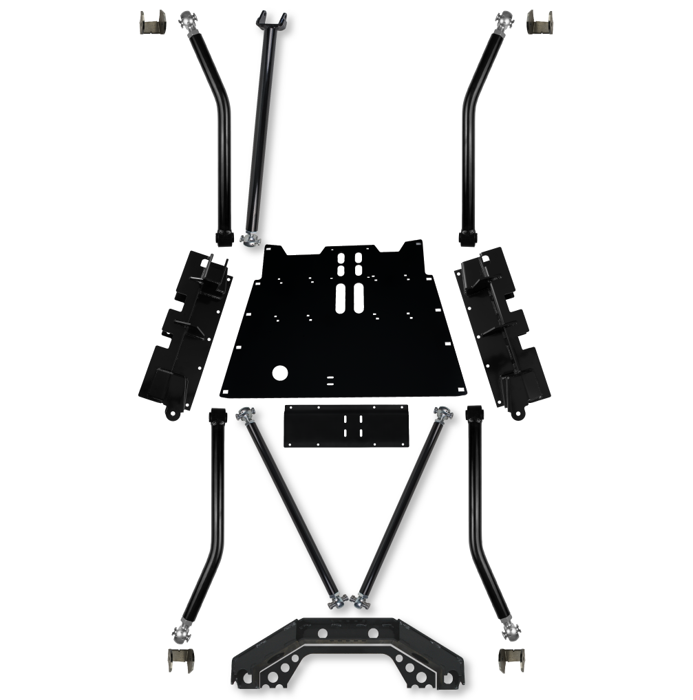 Rockzilla Flat Belly Long-Arm Upgrade I3 Front/DT Rear 04-06 Wrangler Unlimited LJ Rock Krawler