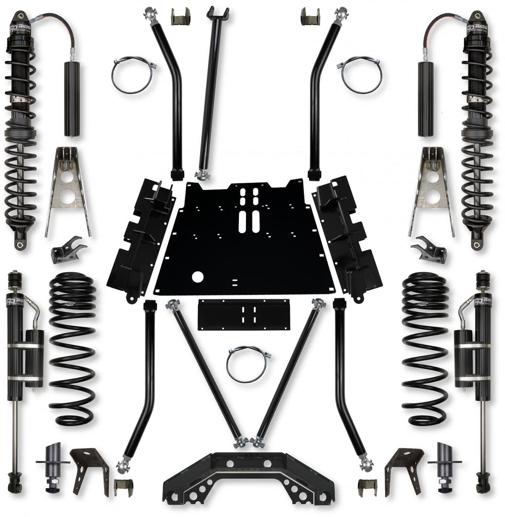 4.5 Inch X-Factor X2 Flat-Belly 4 Inch Stretch Coilover Long-Arm Suspension System For Jeep Wrangler LJ Rock Krawler