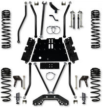 Load image into Gallery viewer, 4.5 Inch X-Factor X2 Flat-Belly 4 Inch Stretch Long-Arm Suspension System For Jeep Wrangler LJ With No Shocks Rock Krawler