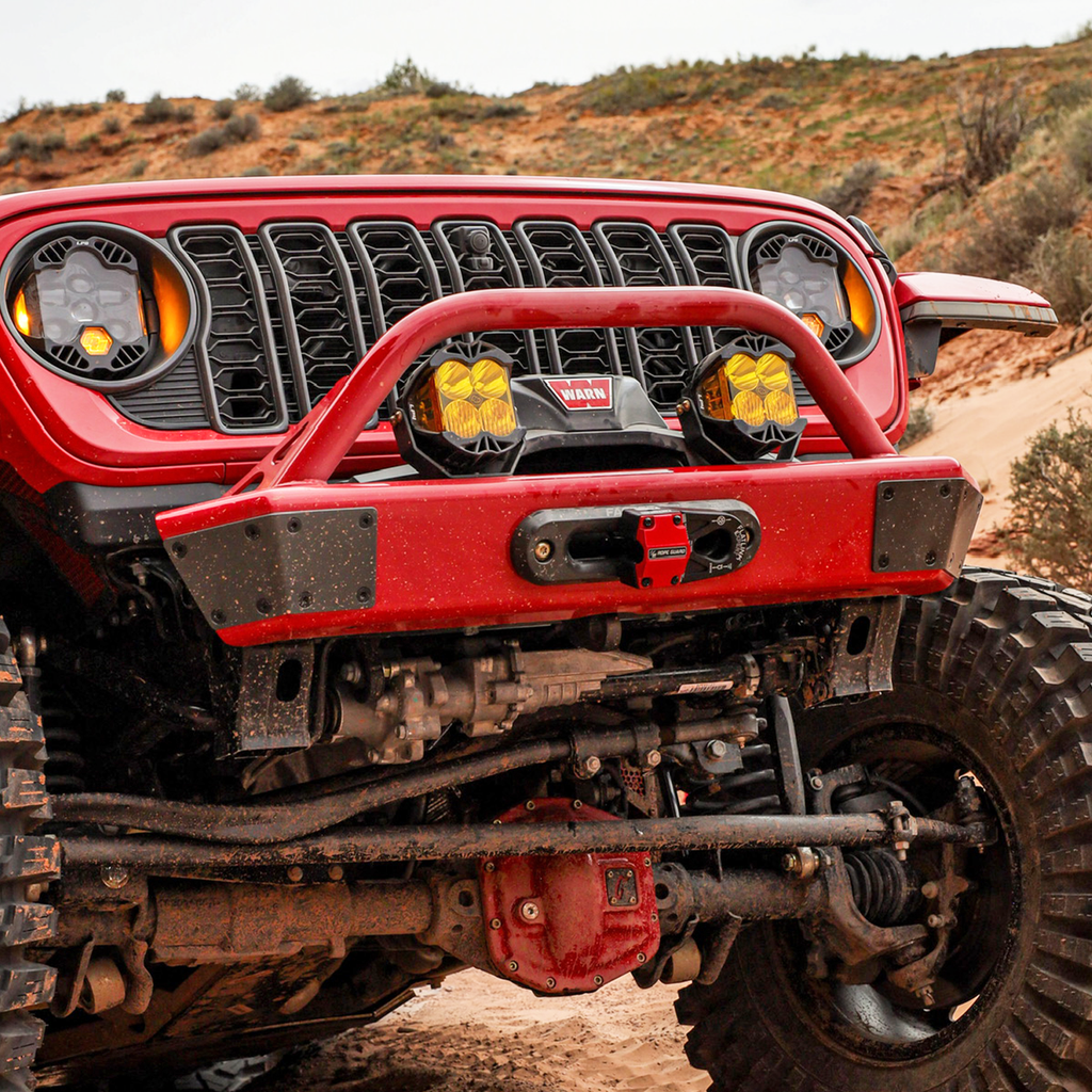 2018-2026 JEEP JL/JLU/JT FRONT BUMPER WITH HOOP (LEGACY 6061 ALUMINUM) SAVVY OFFROAD