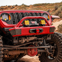 Load image into Gallery viewer, 2018-2026 JEEP JL/JLU/JT FRONT BUMPER WITH HOOP (LEGACY 6061 ALUMINUM) SAVVY OFFROAD