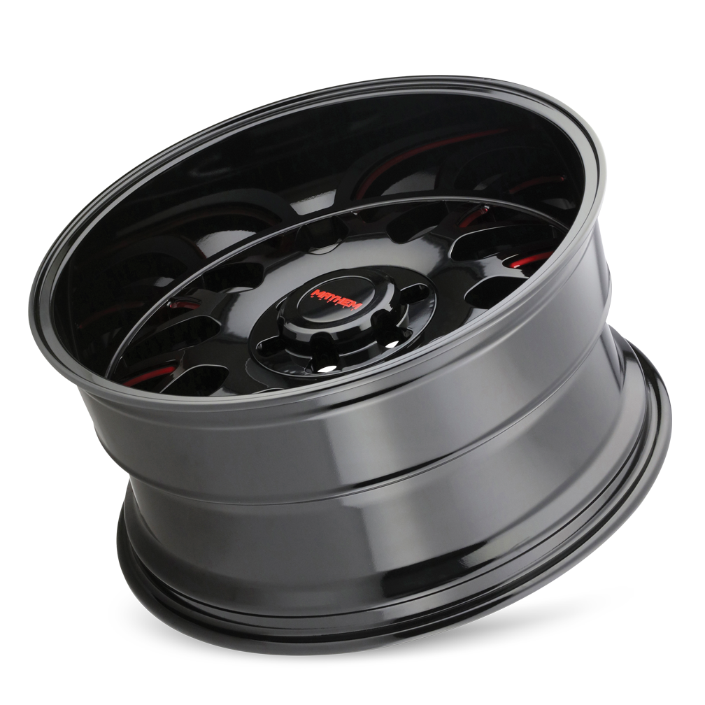 TRIPWIRE (8110) GLOSS BLACK MILLED PRISM RED