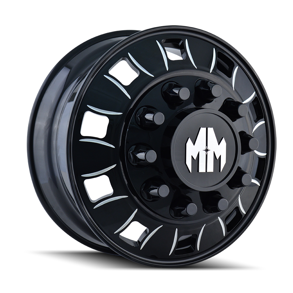 BIGRIG (8180) REAR GLOSS BLACK MILLED