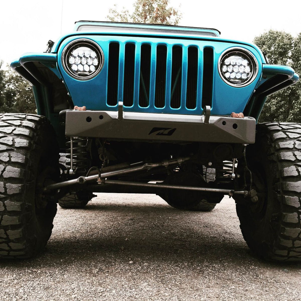 Jeep YJ/TJ Stubby Front Bumper Bare Steel Motobilt