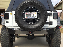 Load image into Gallery viewer, Jeep JK Rear Stubby Bumper 07-18 Wrangler JK Bare Steel Motobilt
