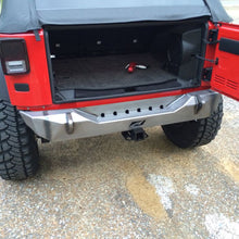 Load image into Gallery viewer, Jeep JK Rear Stubby Bumper 07-18 Wrangler JK Bare Steel Motobilt