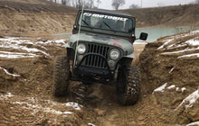 Load image into Gallery viewer, Jeep CJ Front Stubby Bumper W/Stinger Bare Steel Motobilt