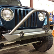 Load image into Gallery viewer, Jeep YJ / TJ / LJ Mid-Width Front Bumper W/Stinger Bare Steel Motobilt