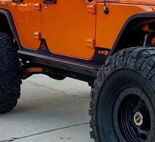 Load image into Gallery viewer, Jeep JK Unilimited Rocker Guards With Step 07-18 Wrangler JK Crusher Series Bare Steel Motobilt