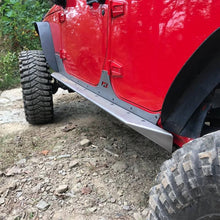 Load image into Gallery viewer, Jeep JK Unilimited Rocker Guards With Step 07-18 Wrangler JK Crusher Series Bare Steel Motobilt