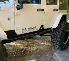 Load image into Gallery viewer, Jeep JK Unilimited Rocker Guards With Step 07-18 Wrangler JK Crusher Series Bare Steel Motobilt
