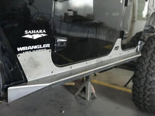 Load image into Gallery viewer, Jeep JK Unilimited Rocker Guards With Step 07-18 Wrangler JK Crusher Series Bare Steel Motobilt