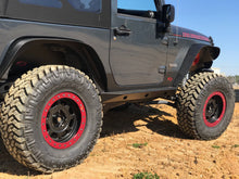 Load image into Gallery viewer, Jeep JK Rocker Guards W/Step 07-18 Wrangler JK Crusher Series Bare Steel Motobilt
