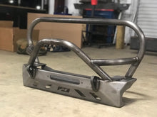 Load image into Gallery viewer, Jeep YJ TJ LJ Front Bumper W/Grill Hoop and Bull Bar Bare Steel Motobilt
