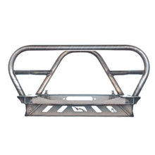 Load image into Gallery viewer, Jeep YJ TJ LJ Front Bumper W/Grill Hoop and Stinger Bare Steel Motobilt
