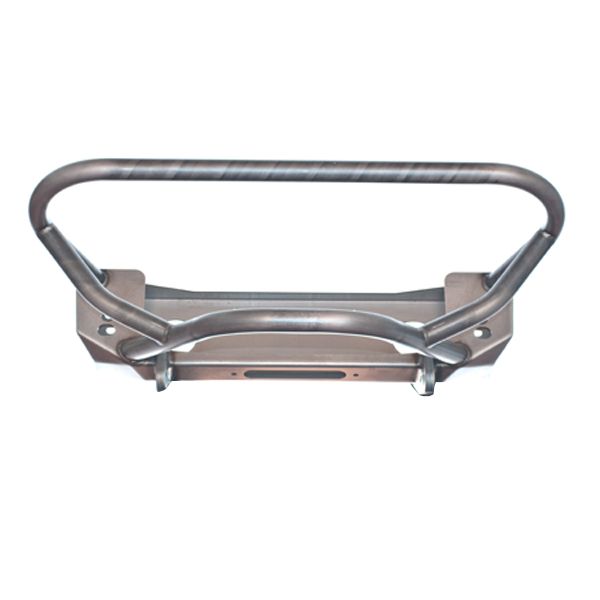 Jeep YJ TJ LJ Front Bumper W/Grill Hoop and Stinger Bare Steel Motobilt