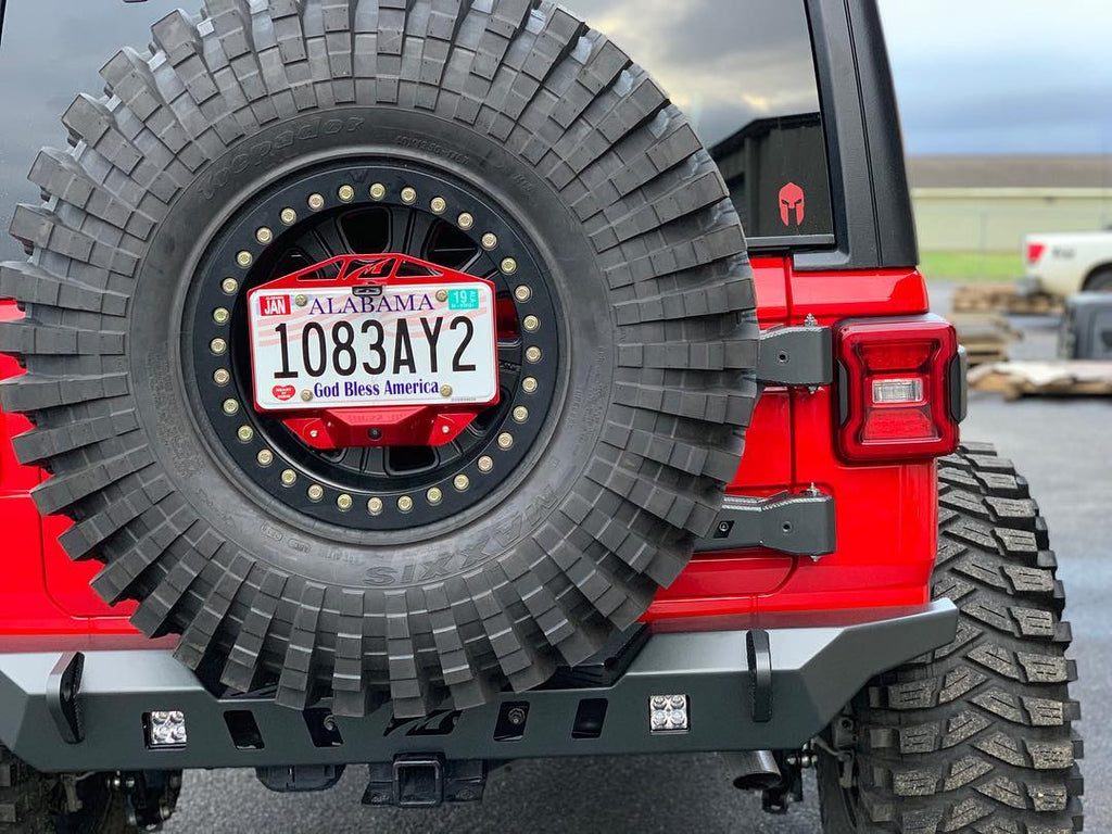 Jeep JL Tire Carrier 18 + Wrangler JL Up To 40 Inch Tire Motobilt