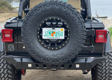 Load image into Gallery viewer, Jeep JL Rear Bumper Crusher With Light Mounts With Spare Tire Cut Out 2018-Present Wrangler JL Motobilt