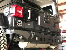 Load image into Gallery viewer, Jeep JL Rear Bumper Crusher With Light Mounts With Spare Tire Cut Out 2018-Present Wrangler JL Motobilt
