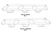 Load image into Gallery viewer, Frame Mounted Rocker Guards for Jeep JKU 4 Door Motobilt