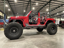 Load image into Gallery viewer, Frame Mounted Rocker Guards For 4 Door Jeep JL Bare Steel Motobilt