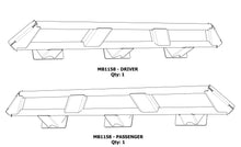 Load image into Gallery viewer, Frame Mounted Rocker Guards For 4 Door Jeep JL Bare Steel Motobilt