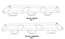 Load image into Gallery viewer, Frame Mounted Rocker Guards For 4 Door Jeep JL Bare Steel Motobilt
