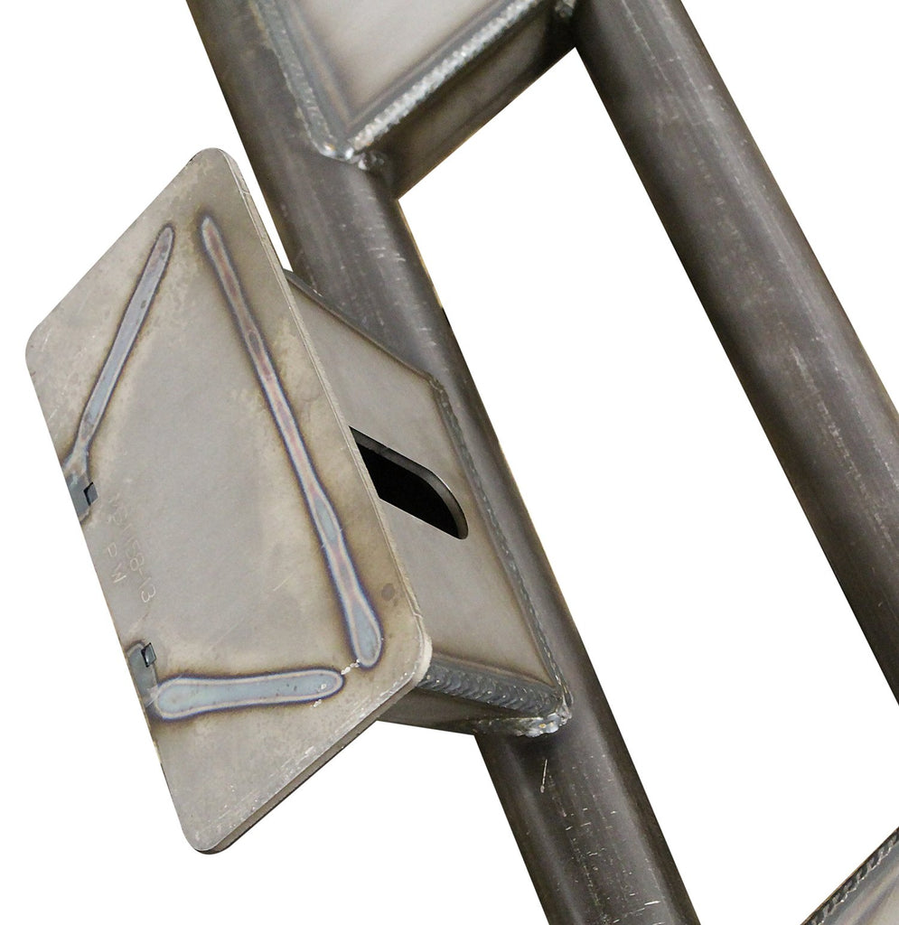 Frame Mounted Rocker Guards For 4 Door Jeep JL Bare Steel Motobilt