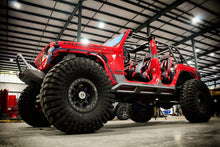 Load image into Gallery viewer, Frame Mounted Rocker Guards For 4 Door Jeep JL Bare Steel Motobilt