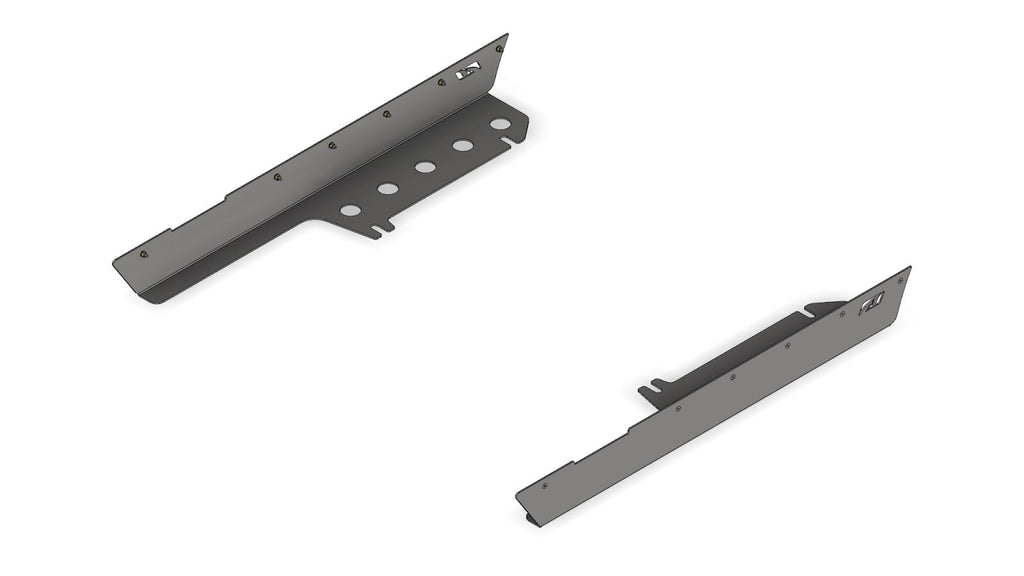 Full-Length Rocker Armor for Jeep YJ Fender Notch Motobilt - MB1219-FND - Motobilt