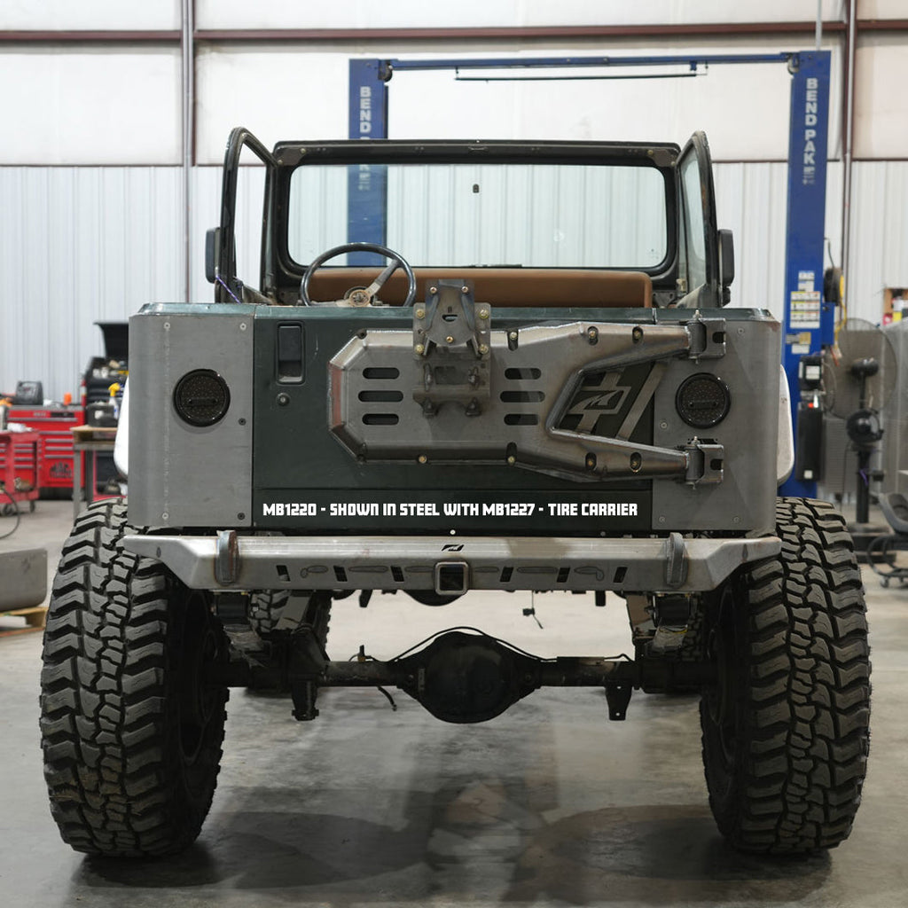 2 Inch Stretch Corner Armor for Jeep YJ Factory Tail Lights Aluminum Motobilt