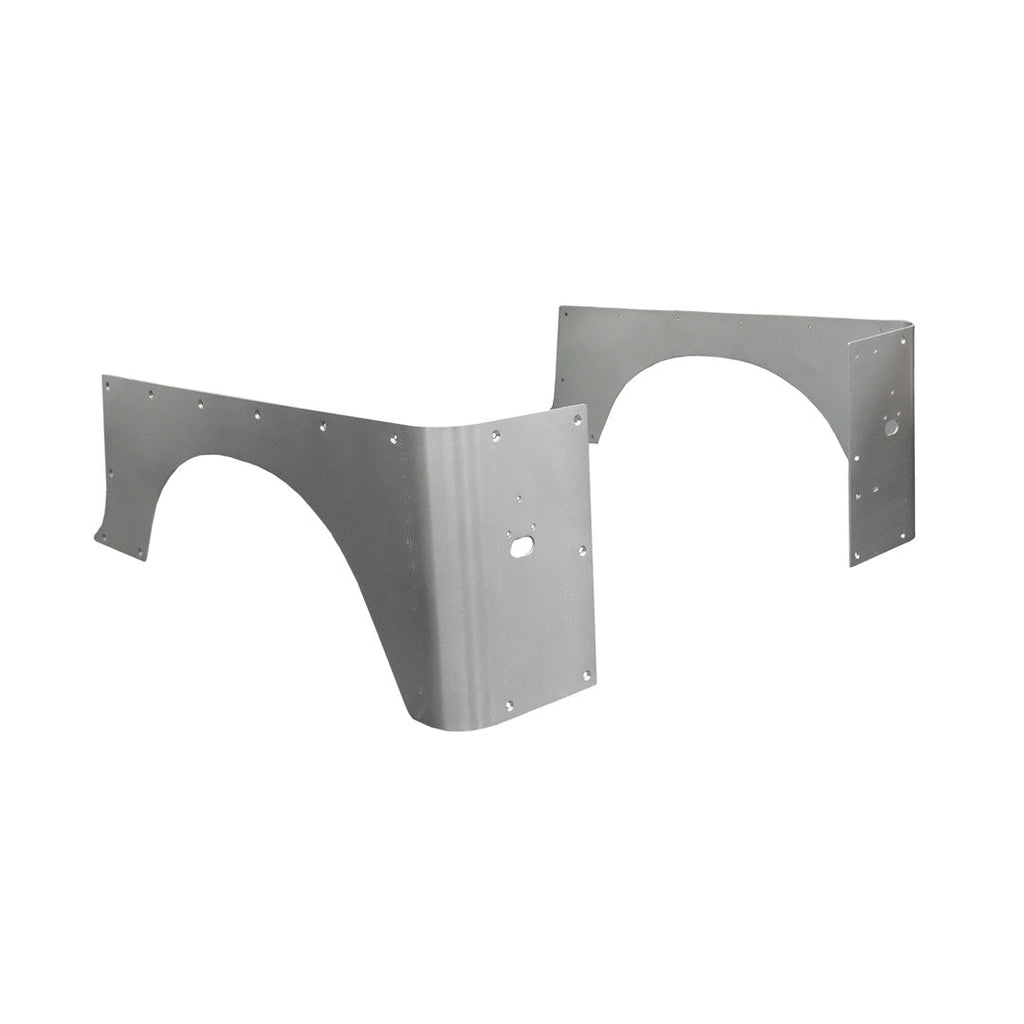 2 Inch Stretch Corner Armor for Jeep YJ 5 Inch Round LED Tail Light Aluminum Motobilt - MB1220-TL-A - Motobilt