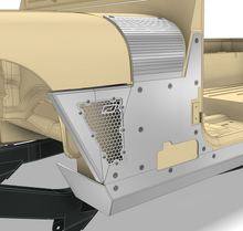 Load image into Gallery viewer, Aluminum Cowl and Mini Fender Armor for 1986-1995 Jeep Wrangler YJ