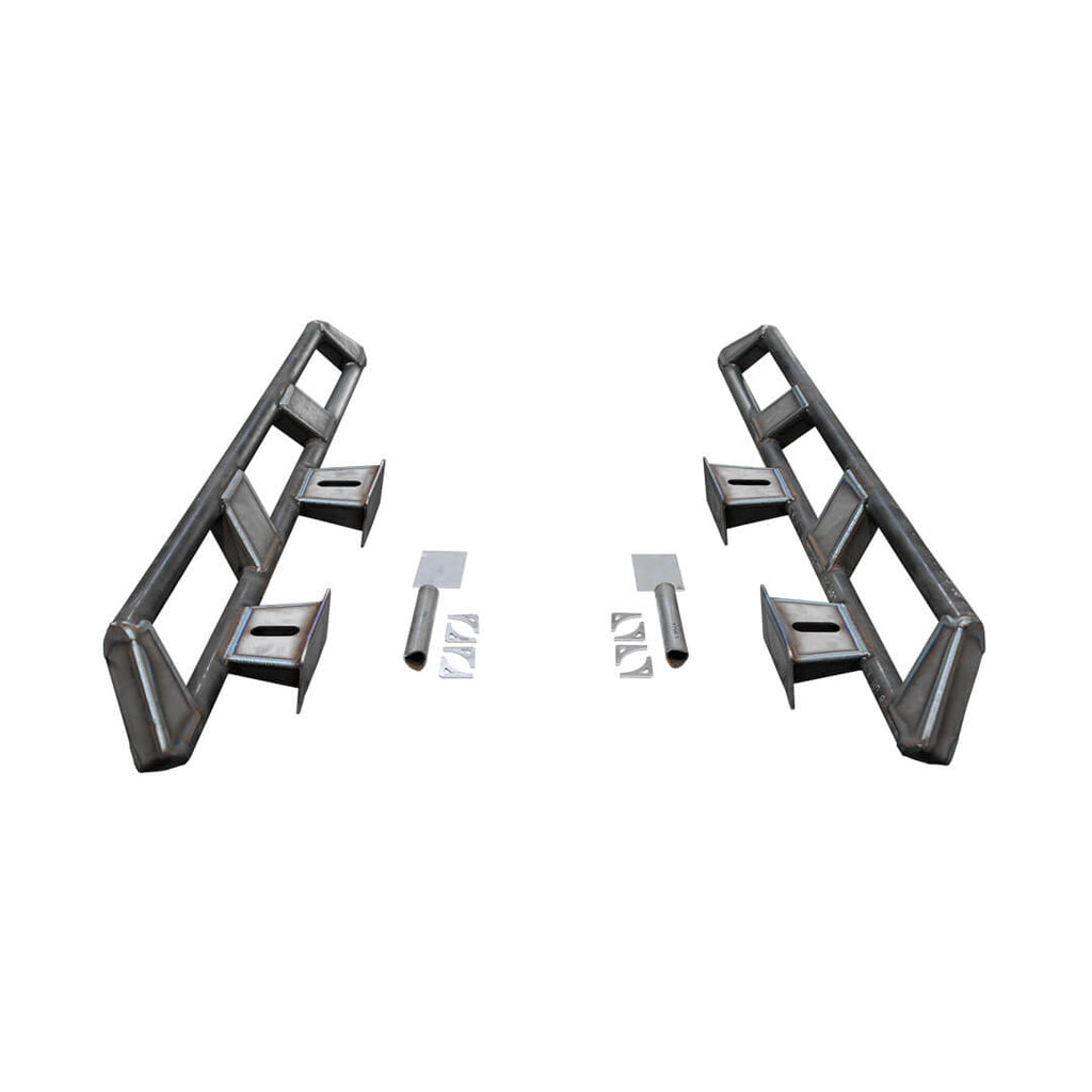 Frame Mounted Rocker Guard Long Arm Suspension for JKU/JLU Motobilt