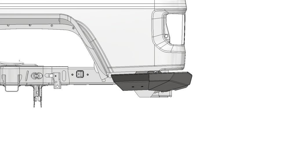 Tomahawk High Clearance Rear Bumper for Jeep JT Motobilt