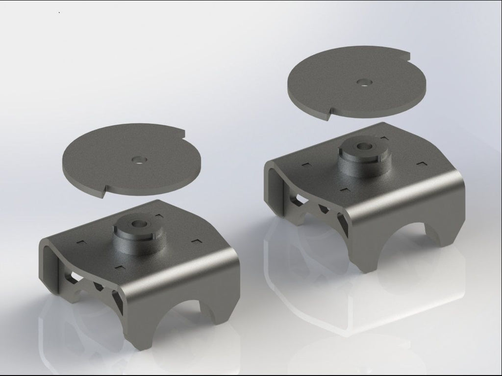 Universal Coil Spring Axle Mount For 3.5 Inch Axle Tubes Kit Motobilt