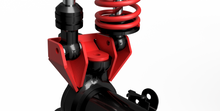Load image into Gallery viewer, Dual Front Lower Shock Mounts SD60 Bare Steel Motobilt