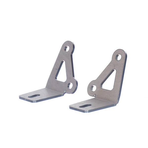 A-Pillar Light Mount Brackets for Jeep CJ/YJ Raw Motobilt