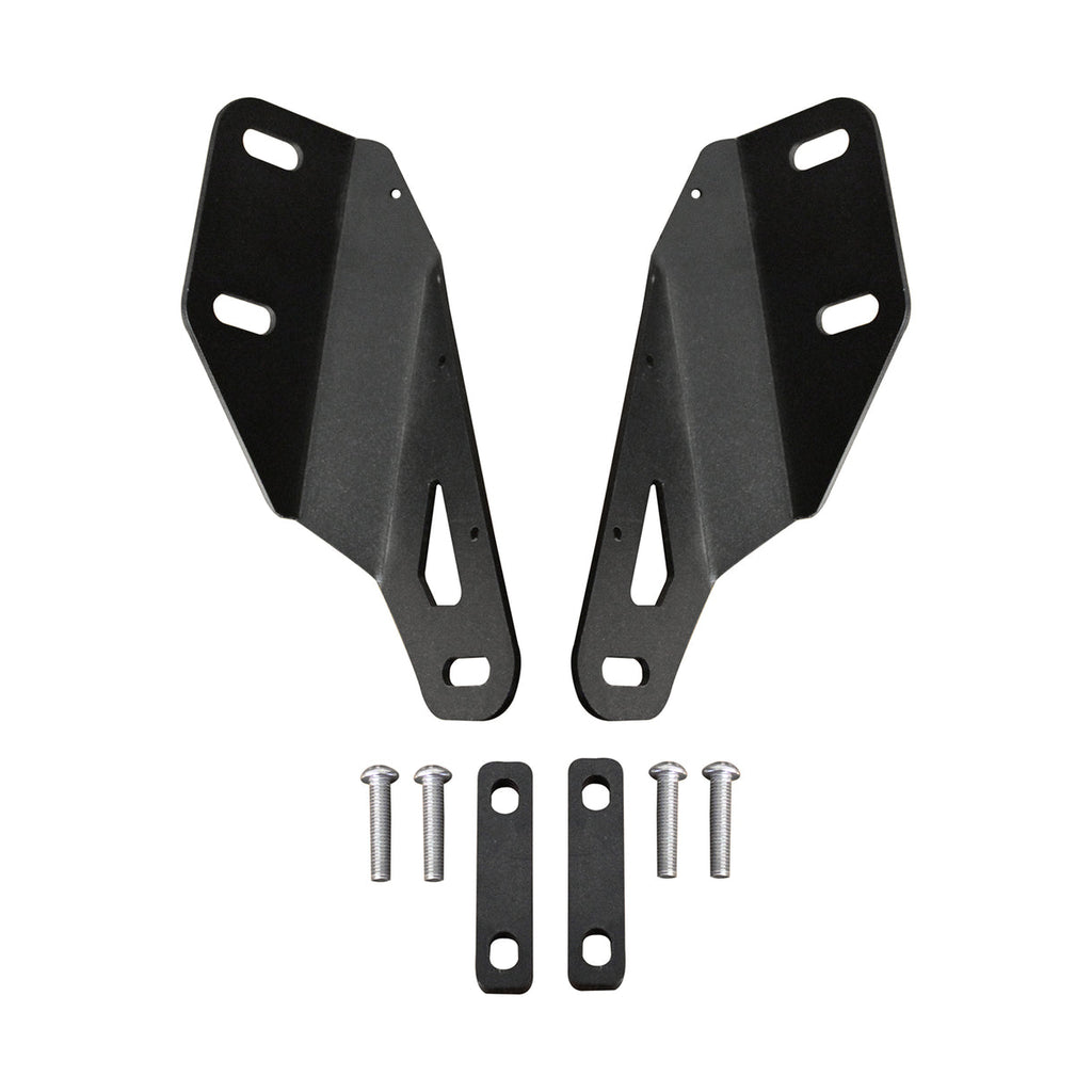 30 Inch LED Light Bar Hood Mount Kit for Jeep JK Powdercoat Motobilt