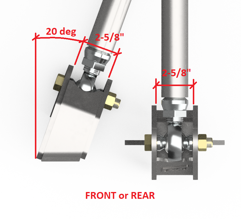 Rockwell Axle Lower Link Plate Kit Motobilt