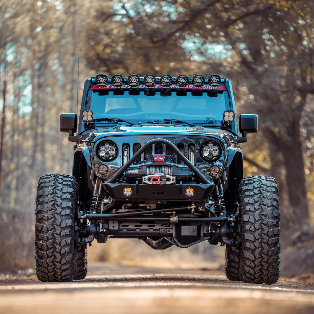 Headlight Bracket Kit for Baja Designs LP6 for Jeep JK Motobilt