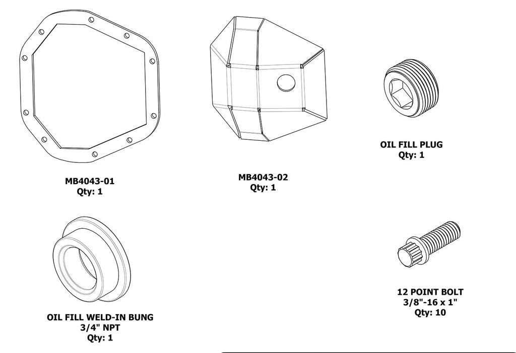 DIY Dana 60 Super Duty DIFF Cover Motobilt